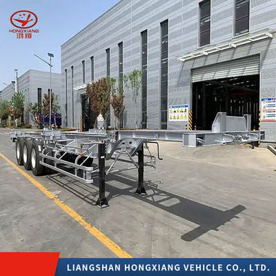Skeleton Chassis Semitrailer with 8sets Twist Locks Grade Medium Duty Customization