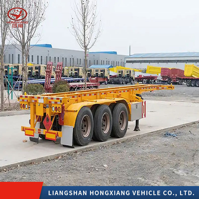 Skeleton Chassis Semitrailer with 8sets Twist Locks Grade Medium Duty Customization