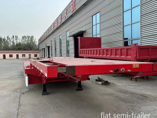 Building Materials and Agricultural Equipment 13m Trailer Flat Bed with 8.12.16 Tires