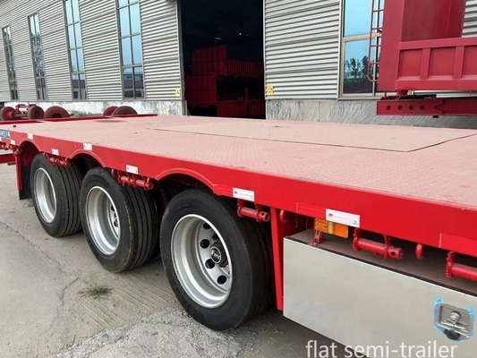 Building Materials and Agricultural Equipment 13m Trailer Flat Bed with 8.12.16 Tires