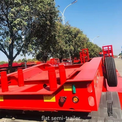 Light Duty Grade 40FT Container 3 Axles Flat Bed Semi Trailer Customization Availabl