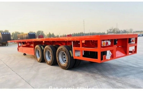 Not Self-dumping 40ft Flatbed Platform Truck Trailer with 1 Year After-sales Service