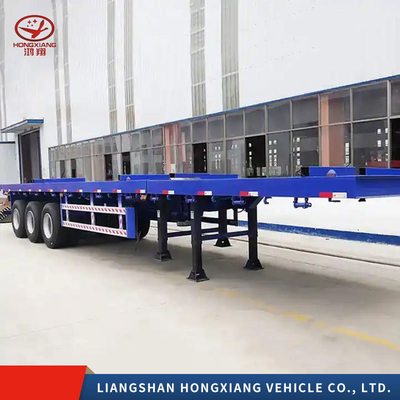5.5 Tons Container Transporting Used Trailer Axles 3 Axle Skeleton Semi-Trailer with 1