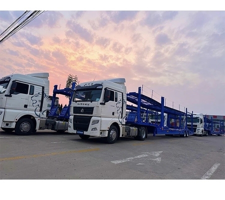 2 Axle 80 Ton Car Transport Truck middot Trailer for Heavy Duty Steel Transportation