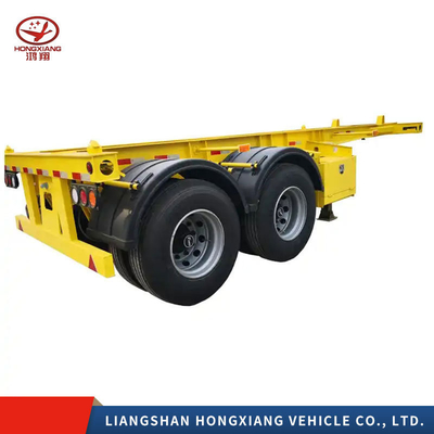 Grade Medium Duty 40FT Skeleton Container Chassis Trailer with Dual Line Braking System