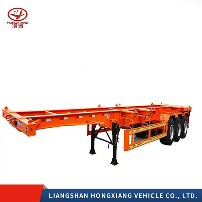 Grade Medium Duty 40FT Skeleton Container Chassis Trailer with Dual Line Braking System