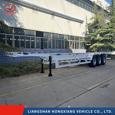 Grade Medium Duty 40FT Skeleton Container Chassis Trailer with Dual Line Braking System