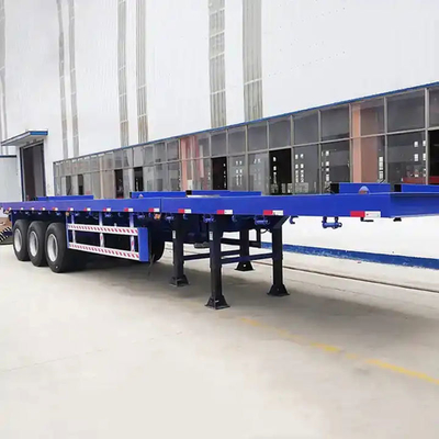Dual Line Braking System Axles Spread Skeleton Container Semi Trailer with Twist Lock