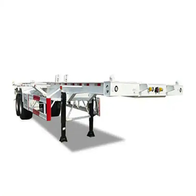Skeleton Container Semi Truck Trailers for Customization and Dual Line Braking System