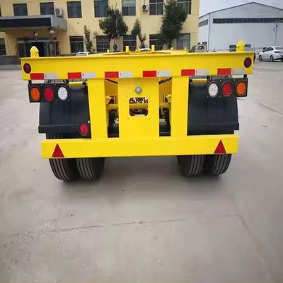 Customization 3 Axle Container Skeleton Semi Trailer with Dual Line Braking System