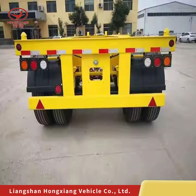 Self-dumping 3 Axles Evergrow Skeleton Semitrailer Cargo Transport Container Carrier