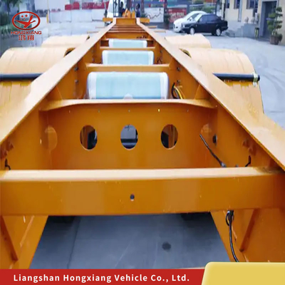 Flatbed Container Chassis Skeleton Trailer with Dual Line Braking System